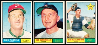 1961 Topps Baseball- 16 Diff
