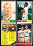 1961 Topps Baseball- 4 Diff