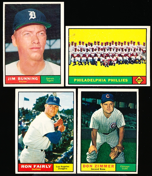 1961 Topps Bb- 4 Diff