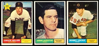 1961 Topps Bb- 3 Diff Hi#’s