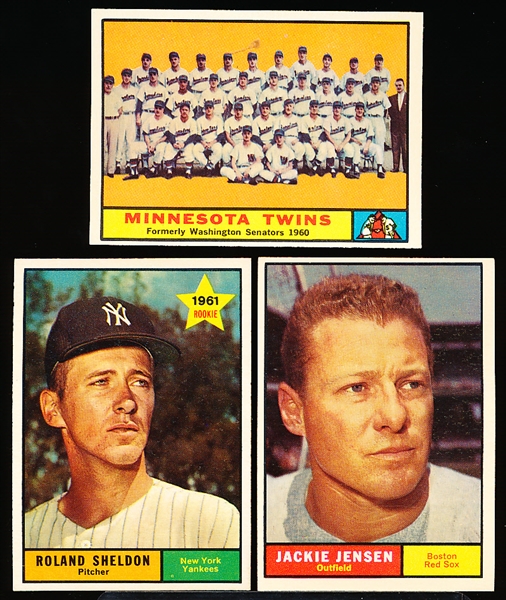 1961 Topps Bb- 3 Diff Hi#’s