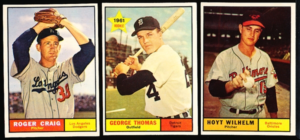 1961 Topps Bb- 3 Diff Hi#’s