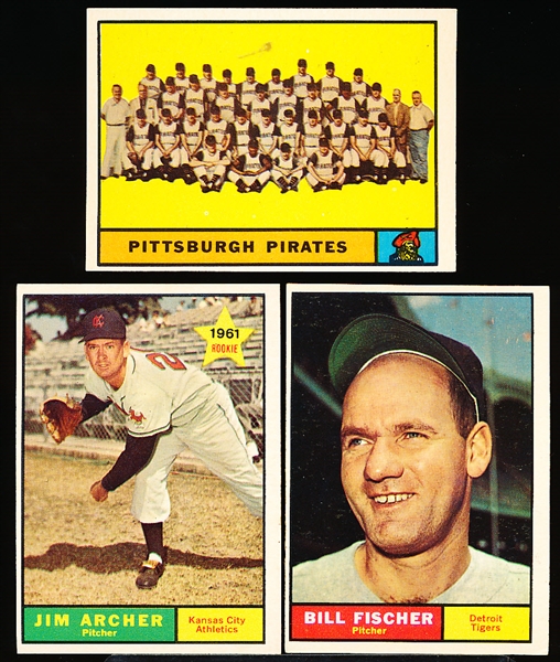 1961 Topps Bb- 3 Diff Hi#’s