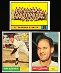 1961 Topps Bb- 3 Diff Hi#’s