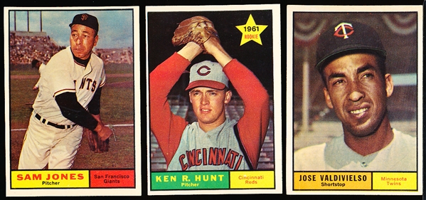 1961 Topps Bb- 3 Diff Hi#’s