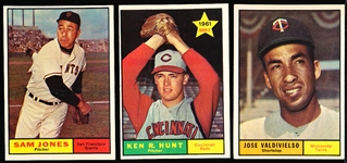 1961 Topps Bb- 3 Diff Hi#’s