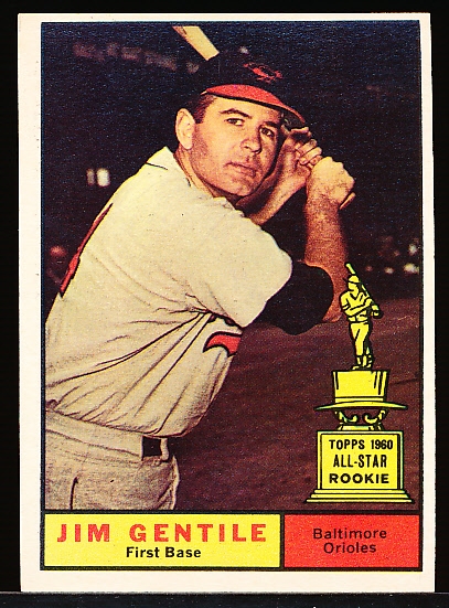 1961 Topps Bb- #559 Jim Gentile, Baltimore- Hi#