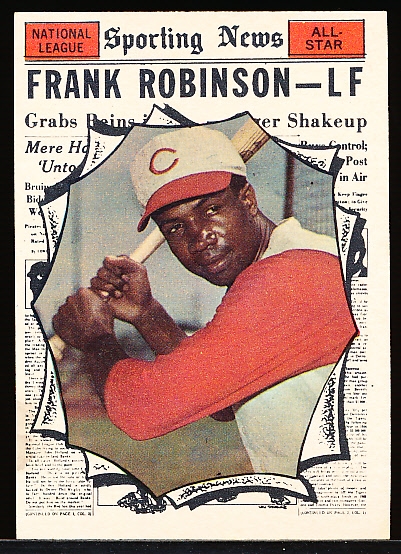 1961 Topps Bb- Hi#- #581 Frank Robinson All Star