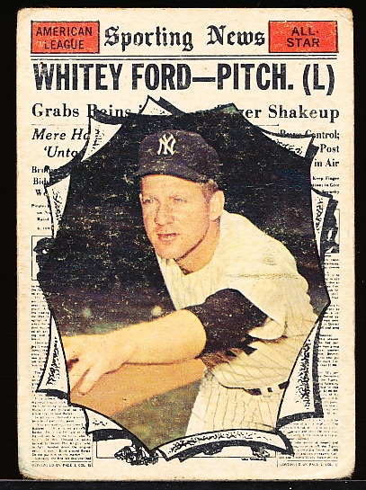 1961 Topps Bb- Hi#- #586 White Ford All Star