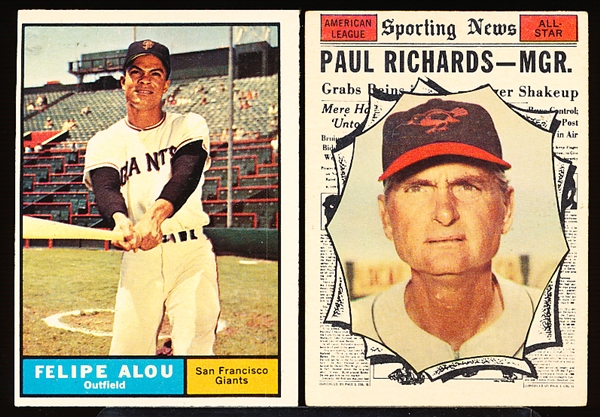 1961 Topps Bb- 2 Diff Hi#’s