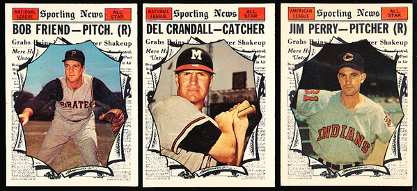1961 Topps Bb- 3 Diff Hi#’s