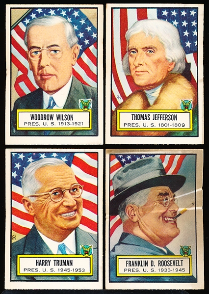 1952 Topps “Look’ N See”- 4 Diff