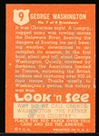 1952 Topps “Look’ N See”- #9 George Washington