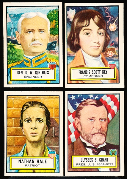 1952 Topps “Look’ N See”- 4 Diff
