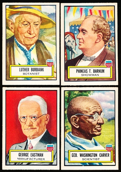 1952 Topps “Look’ N See”- 4 Diff