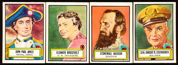 1952 Topps “Look’ N See”- 4 Diff