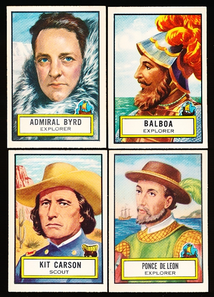 1952 Topps “Look’ N See”- 4 Diff