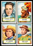 1952 Topps “Look’ N See”- 4 Diff