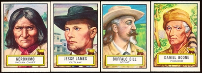 1952 Topps “Look’ N See”- 4 Diff