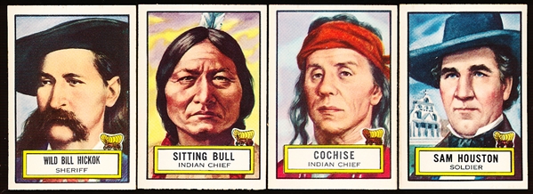 1952 Topps “Look’ N See”- 4 Diff
