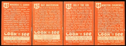 1952 Topps “Look’ N See”- 4 Diff