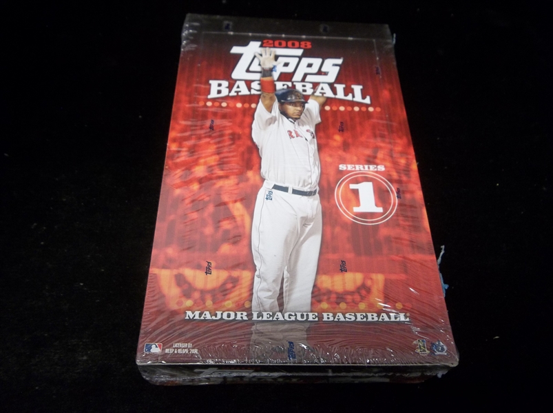 2008 Topps Baseball- Series #1- One Unopened Wax Box