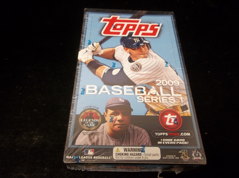 2009 Topps Baseball- Series #1- One Unopened Wax Box