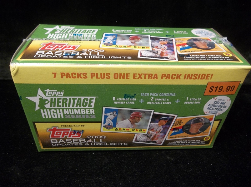 2009 Topps Heritage Updates & Highlights Baseball- One Unopened Blaster Box