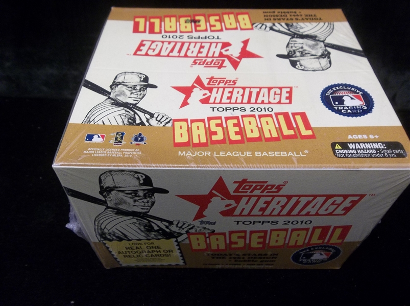 2010 Topps Heritage Baseball- One Unopened Wax Box