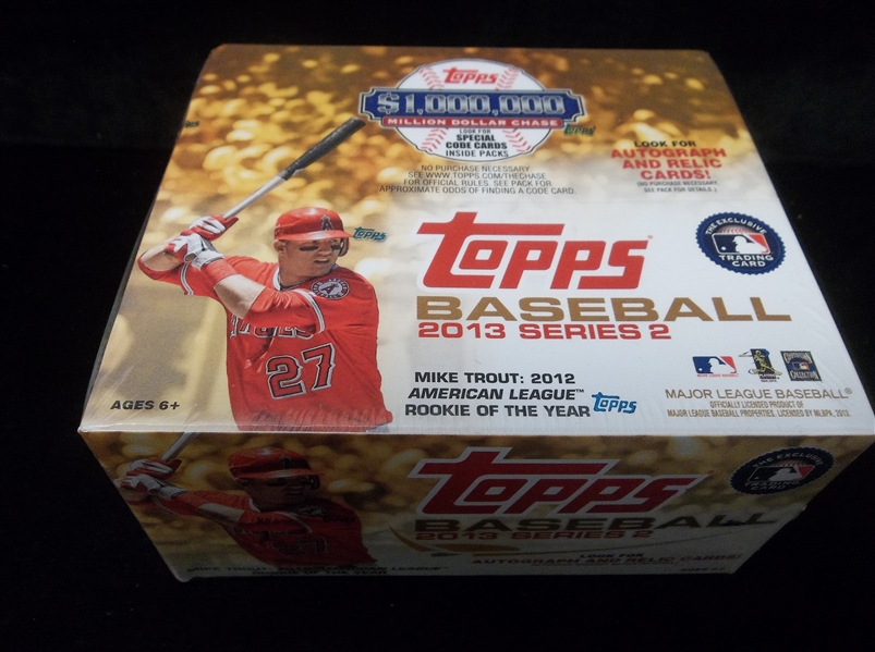 2013 Topps Baseball- Series #2- One Unopened Wax Box