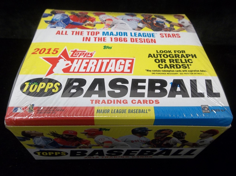 2015 Topps Heritage Baseball- One Unopened Wax Box