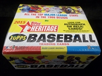 2015 Topps Heritage Baseball- One Unopened Wax Box