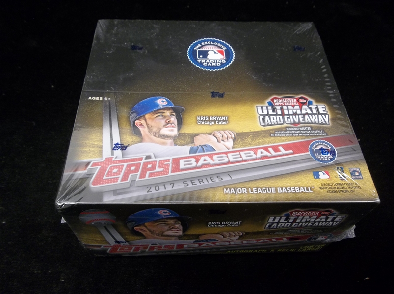 2017 Topps Baseball- Series #1- One Factory Sealed 24-Pack Box