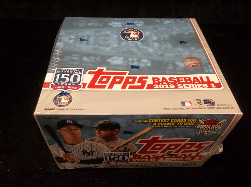 2019 Topps Baseball- Series #1- One Factory Sealed 24-Pack Box