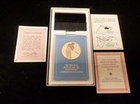 1986 The Franklin Mint Pete Rose “Base Hit Record” Solid Bronze Commemorative Medal