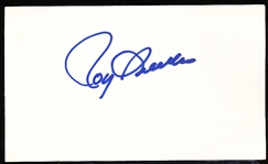 Autographed Roy Sievers MLB Index Card