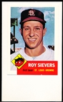 Autographed Roy Sievers MLB Index Card