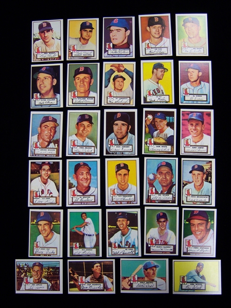 1983 Topps Boston Red Sox ’52 Topps Reprint Team Set of 29 Cards
