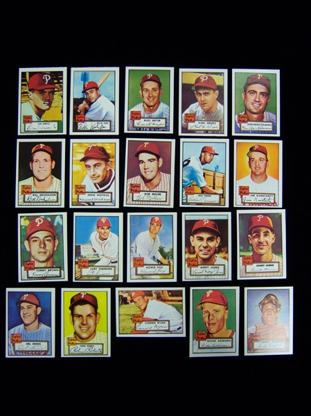 1983 Topps Philadelphia Phillies ’52 Topps Reprint Team Set of 20 Cards