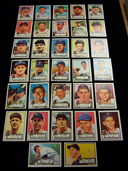 1983 Topps Pittsburgh Pirates ’52 Topps Reprint Team Set of 32 Cards