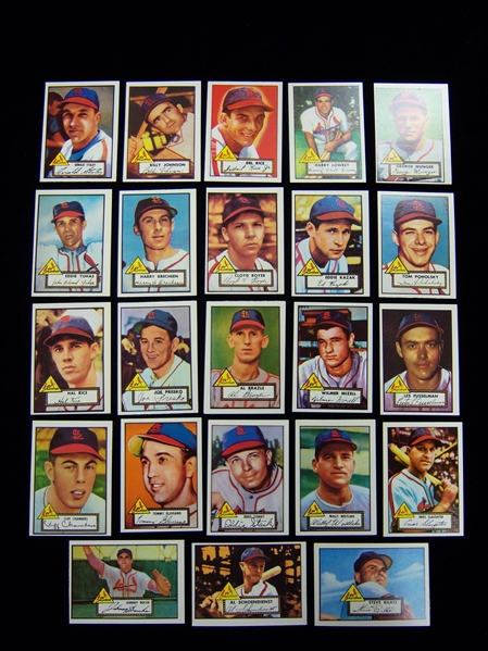1983 Topps St. Louis Cardinals ’52 Topps Reprint Team Set of 23 Cards