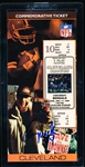 Autographed 1997 Classic Collectible Products Cleveland Browns Commemorative 12/17/95 Ticket Reprint (Last Home Game for Cleveland Browns)- Signed by Kevin Mack
