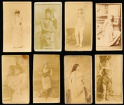Late 1800’s Kinney Sweet Caporal “Actress” (N245) Vertical Ad Back Cigarette Cards- 8 Diff.