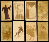 Late 1800’s Kinney Sweet Caporal “Actress” (N245) Vertical Ad Back Cigarette Cards- 8 Diff.