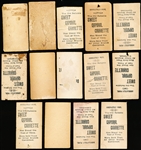 Late 1800’s Kinney Sweet Caporal “Actress” (N245) Cigarette Cards- 15 Diff.