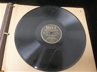 1940’s-50’s RCA Victrola Dual Sided Records in Original RCA Album- 9 Diff.