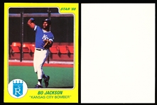 1988 Star Bo Jackson Bsbl. Yellow “Kansas City Bomber”- 150 Blank Back Promo? Cards
