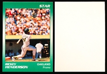 1990? Star Rickey Henderson Bsbl. “Green Promo”- 100 Cards
