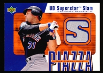 2002 Upper Deck Bsbl. “UD Superstar Slam Relic” #SS-MP Mike Piazza, Mets