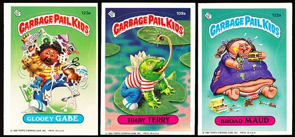 1986 Topps Garbage Pail Kids Series 3- 74 Asst., 72 Diff.